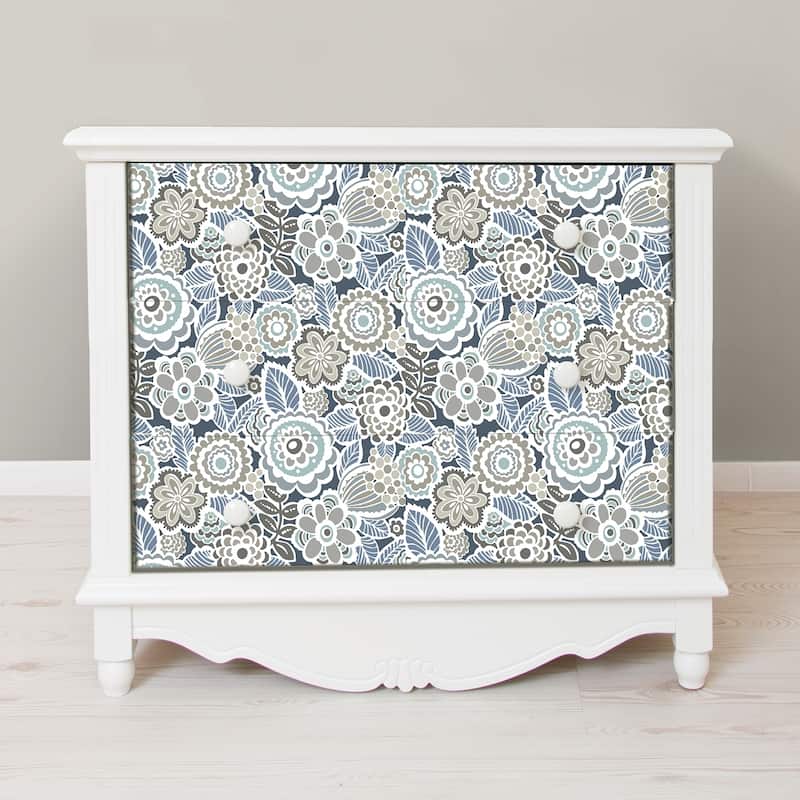 Exeter, Dream On Navy Peel & Stick Wallpaper