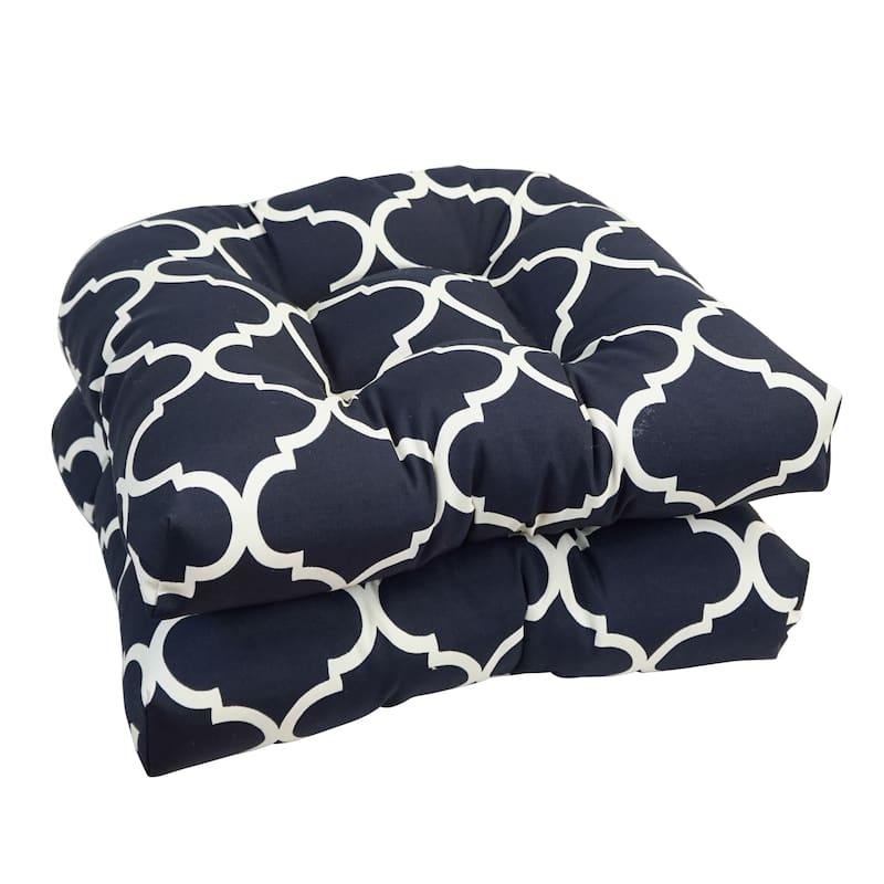 19-inch U-Shaped Dining Chair Cushions (Set of 2) - Landview Navy