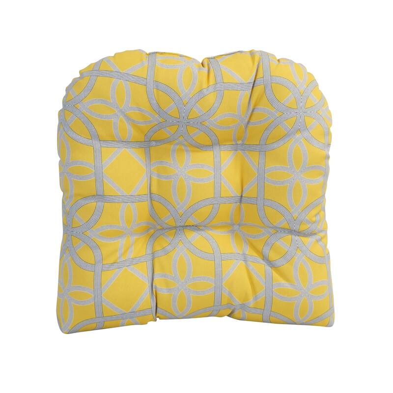 Blazing Needles 19-inch U-Shaped Dining Chair Cushions (Set of 2)