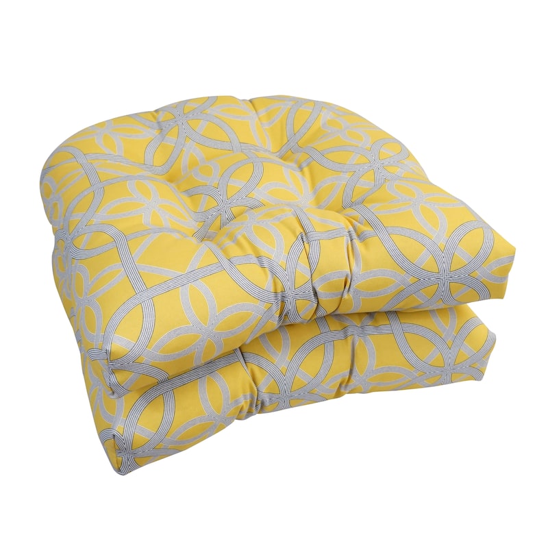 Blazing Needles 19-inch U-Shaped Dining Chair Cushions (Set of 2)