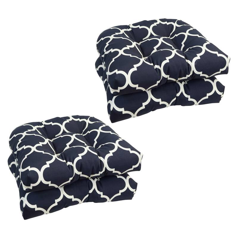 19-inch U-Shaped Dining Chair Cushions (Set of 4) - Landview Navy