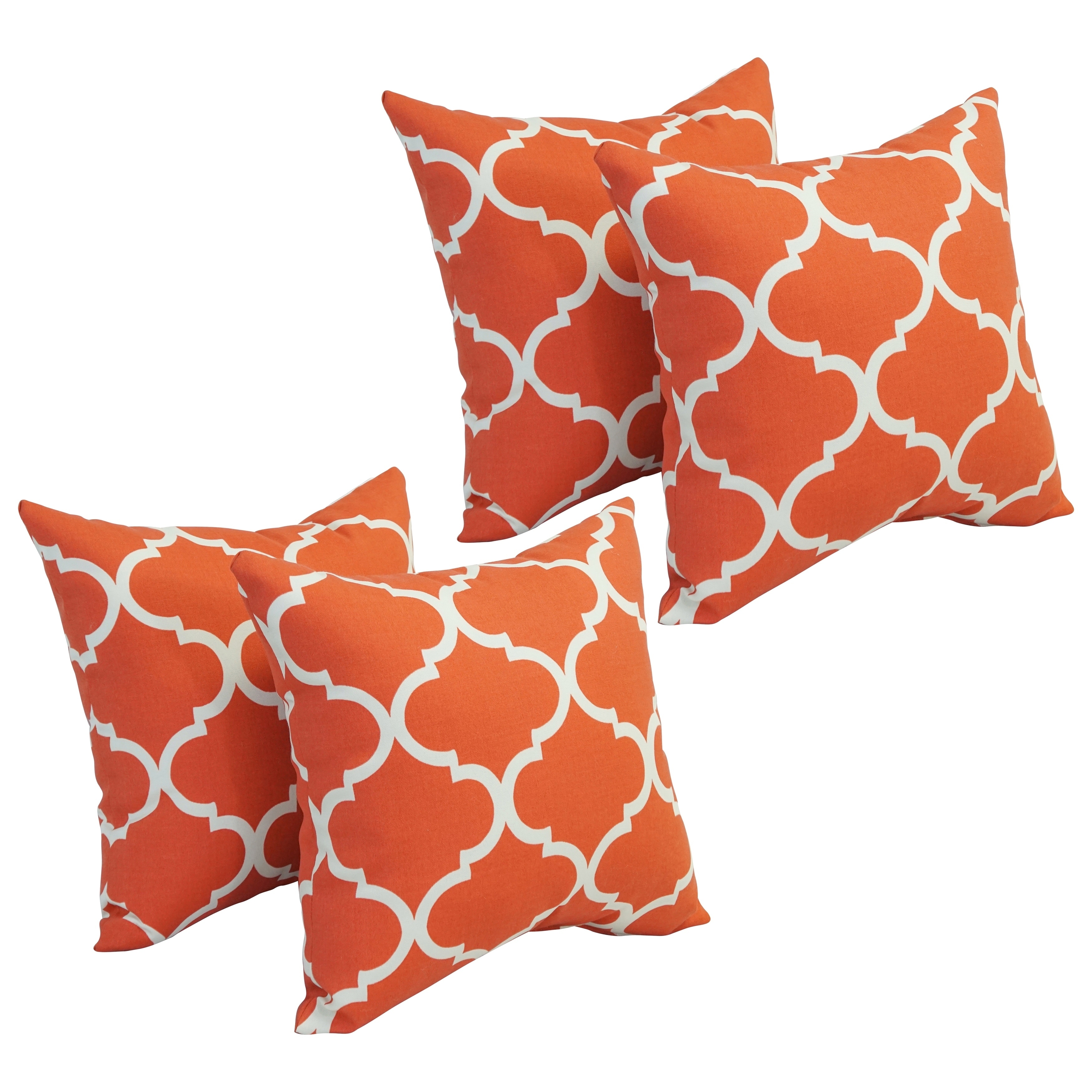 Blazing Needles 7-inch Square Polyester Outdoor Throw Pillows (Set of 7)