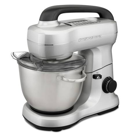 Hamilton Beach 4 Qt. 7-Speed Tilt Head Stand Mixer Silver