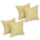 preview thumbnail 1 of 3, Blazing Needles 17-inch Square Polyester Outdoor Throw Pillows (Set of 4)
