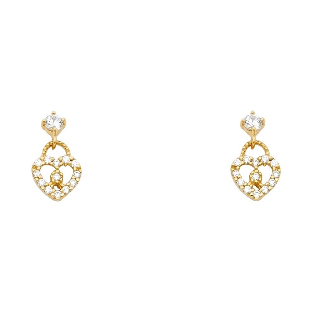cubic zirconia diamond studs