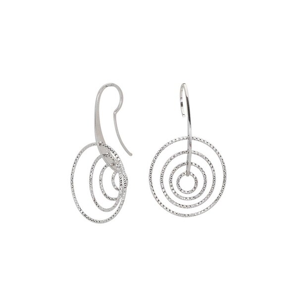 NOVICA Pair of .925 Sterling Silver Ear Cuffs Circle Shimmer