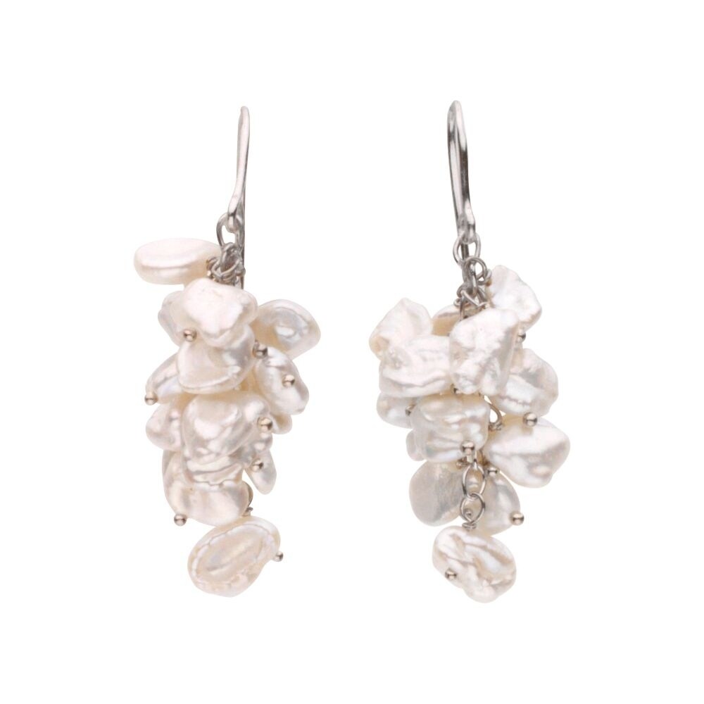925 Sterling Silver Freshwater Cultured Pearl Earrings and Necklace Gift Set 8.5-9mm