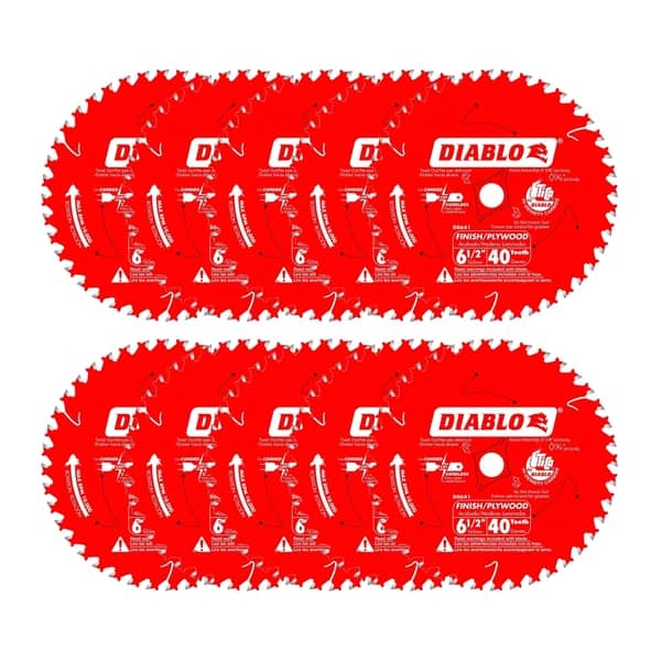 Lame Circulaire Carbure Diablo 6 1/2 Po – 60 Dents, Coupe Fine Pour Métal