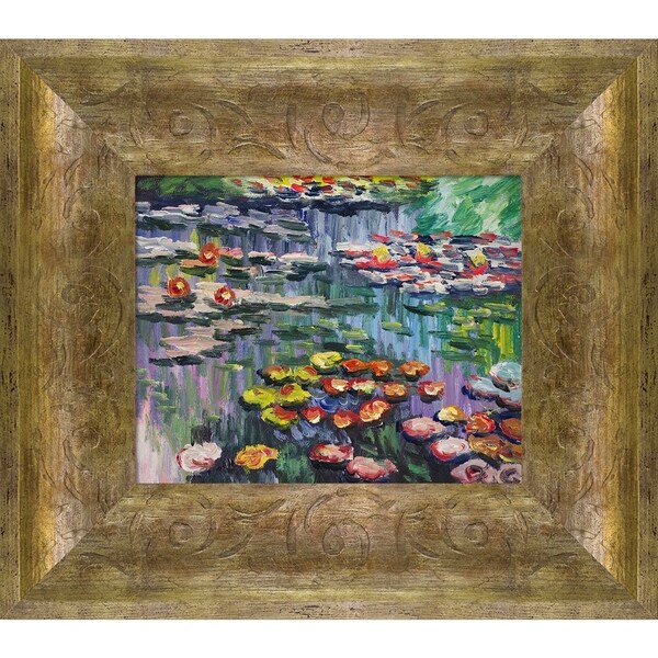 Shop La Pastiche Water Lilies (pink) with Sirocco Frame ...