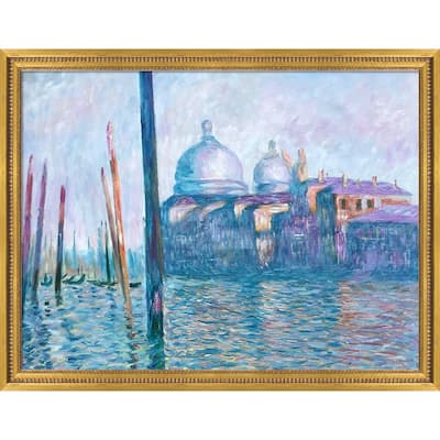 La Pastiche The Grand Canal, Venice with Versailles Gold Queen Frame Oil Painting Wall Art, 45"x35"