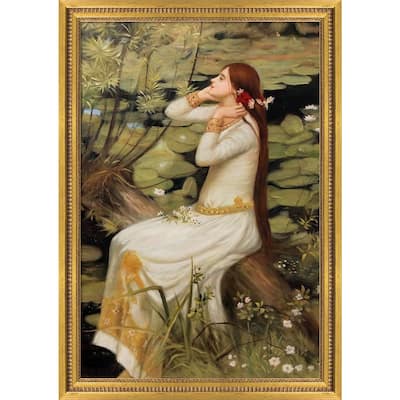 La Pastiche Ophelia with Versailles Gold Queen Frame Oil Painting Wall Art, 29"x41"