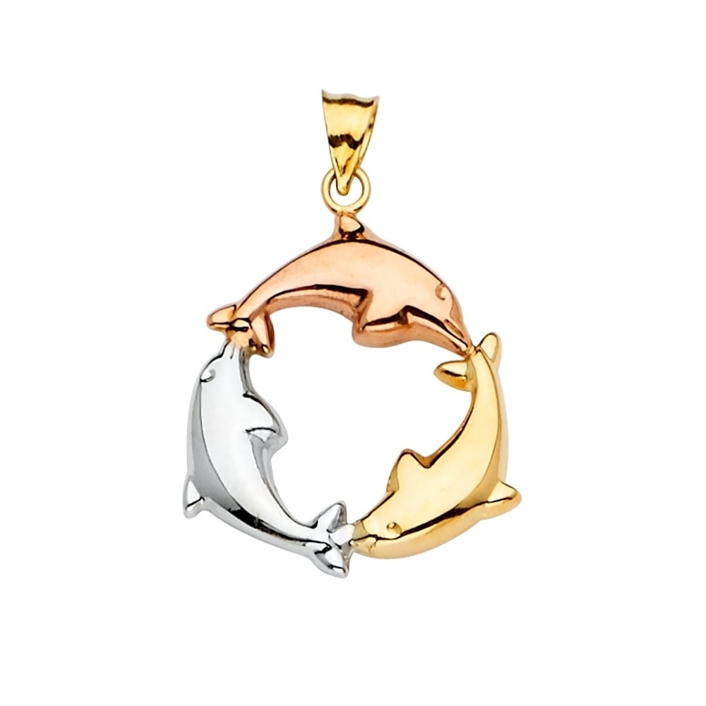 dolphin gold necklace