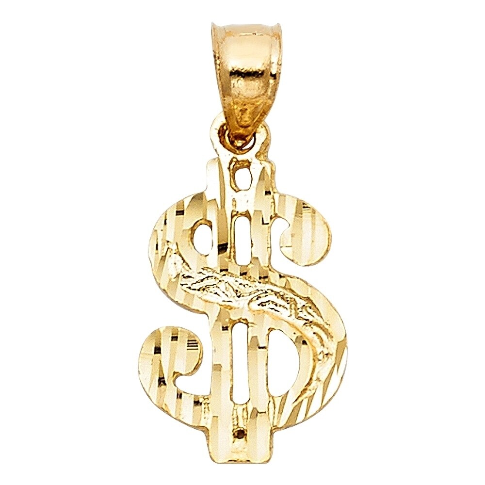 dollar sign pendant chain
