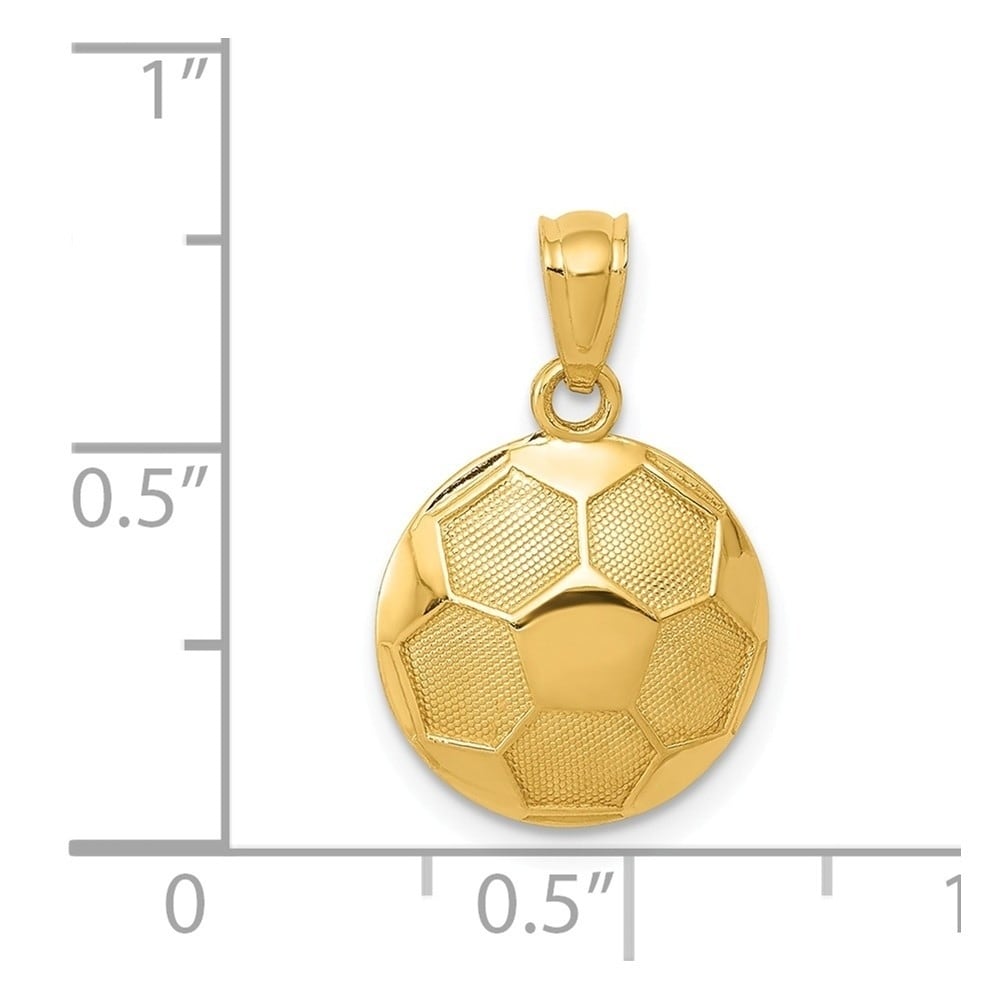12mm x 20mm 14k Yellow Gold Starfish Pendant