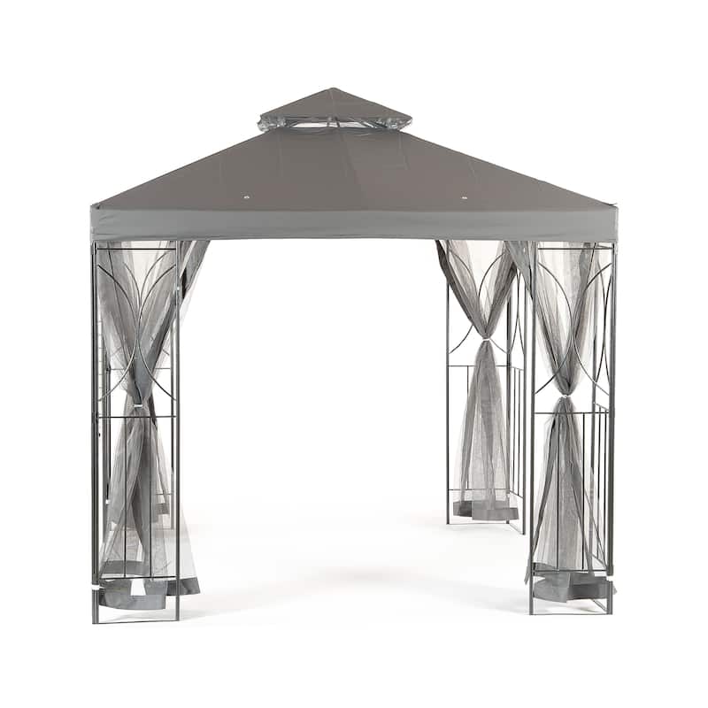 GREY Polenza 2.5m Cream Gazebo
