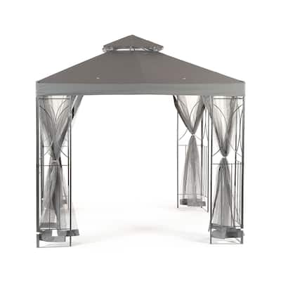 GREY Polenza 2.5m Cream Gazebo
