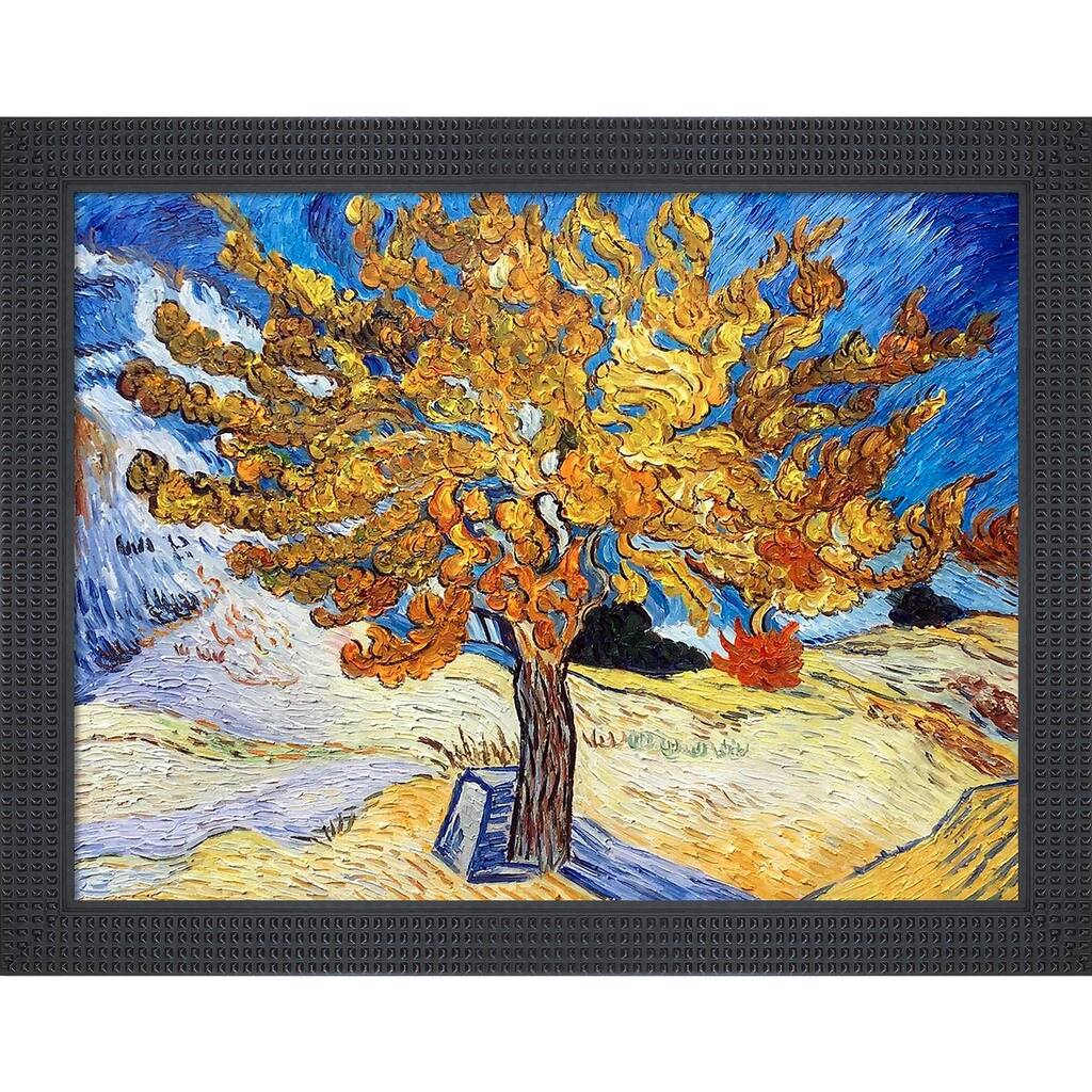La Pastiche The Mulberry Tree with Java Bean Frame Oil Painting Wall Art, 46.5"x36.5"