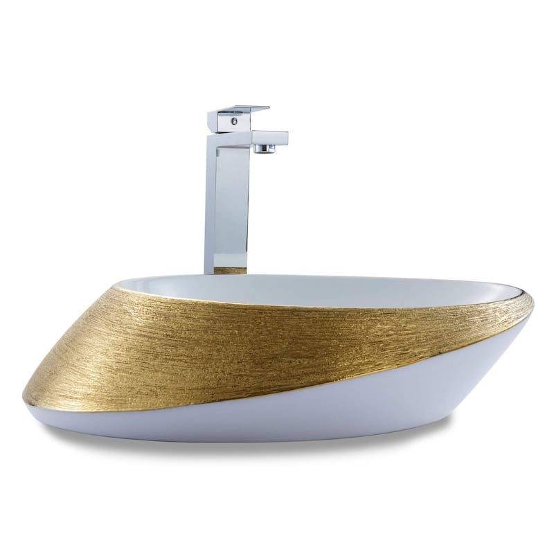 Fine Fixtures LUXURY VESSEL OVAL 20 X 15 - Brushed Gold