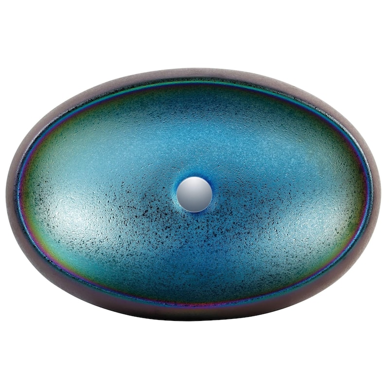 Fine Fixtures LUXURY VESSEL OVAL 24 X 16 MULTICHROME