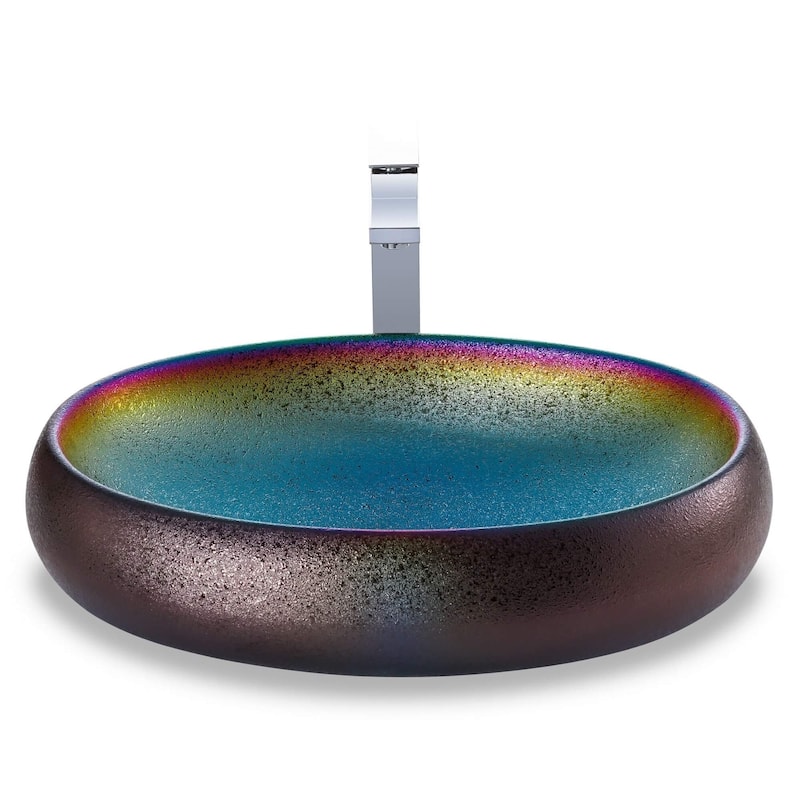 Fine Fixtures LUXURY VESSEL OVAL 24 X 16 MULTICHROME