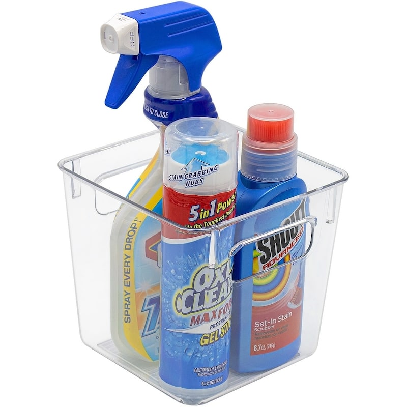 4PK Small Square Fridge Bin With Handle