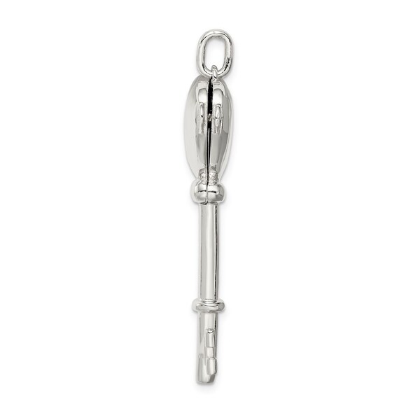 Sterling Silver Rhodium-plated Polished 32mm 2-Frame Oval Locket