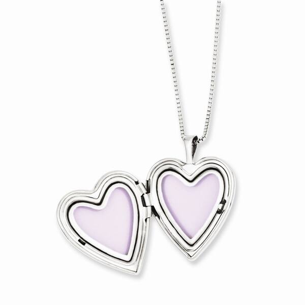 925 Sterling Silver Engravable Holds 2 photos 20mm Swirl and Polished Love Heart Locket Jewelry Gifts for Women 925 Sterling Silver Engravable Holds 2 photos 20mm Swirl and Polished Love Heart Locket Jewelry Gifts for Women