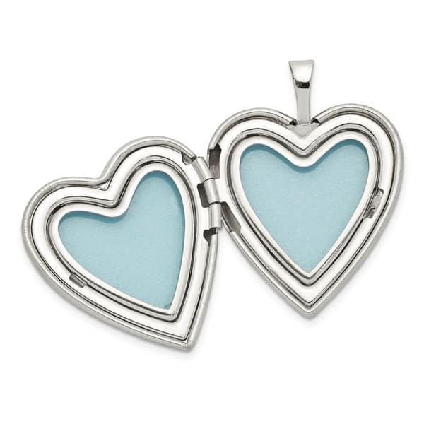 Holds 2 Photos 925 Sterling Silver & Gold Plated Polished Heart Locket Charm Pendant Holds 2 Photos 925 Sterling Silver & Gold Plated Polished Heart Locket Charm Pendant