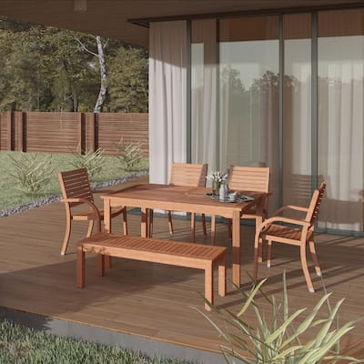 Eucalytpus 6-piece Patio Dining Set - 6 Piece