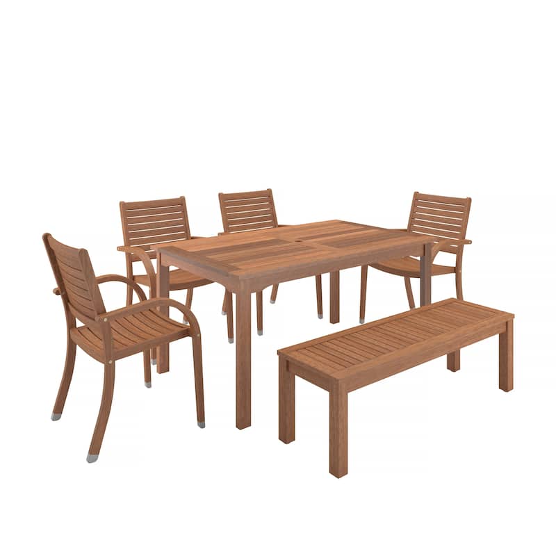 Eucalytpus 6-piece Patio Dining Set - 6 Piece