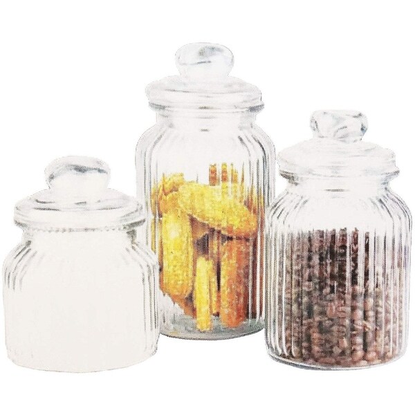 decorative glass canisters