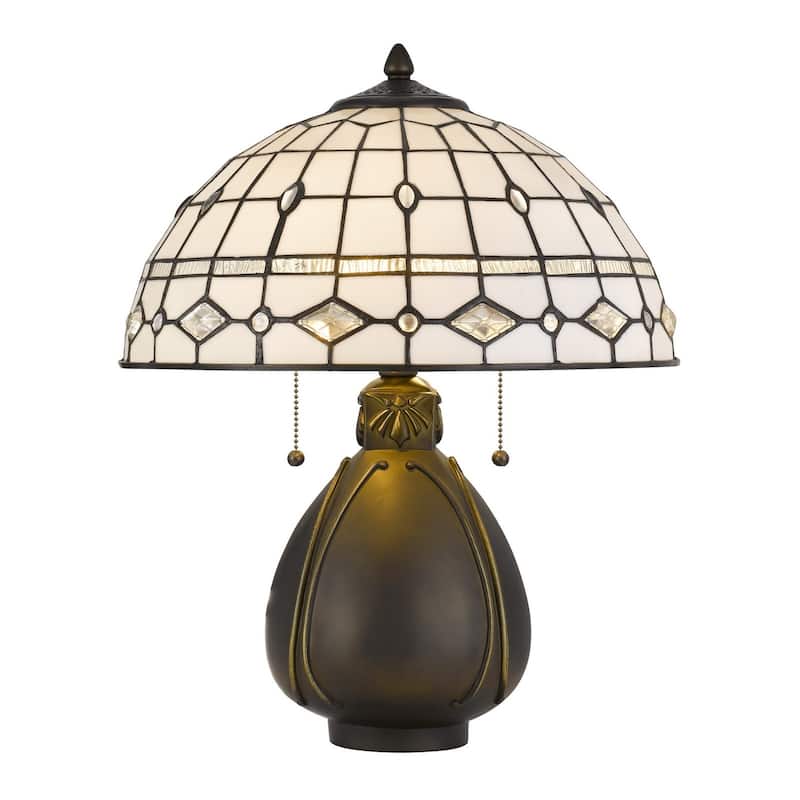 Tiffany Table Lamp With Glass Patterns - 26.30