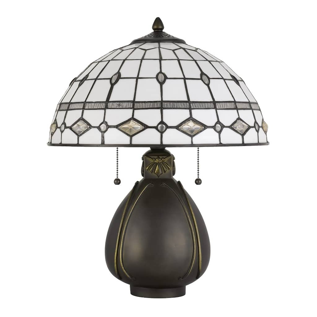 Tiffany Table Lamp With Glass Patterns - 26.30