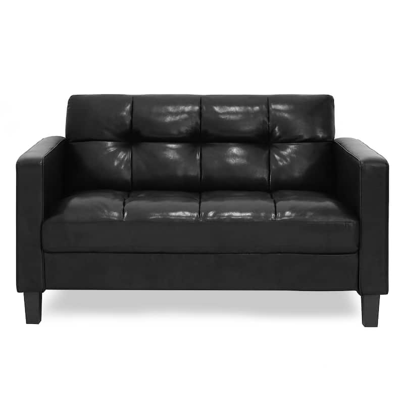 Furinno Brive Contemporary Tufted Loveseat
