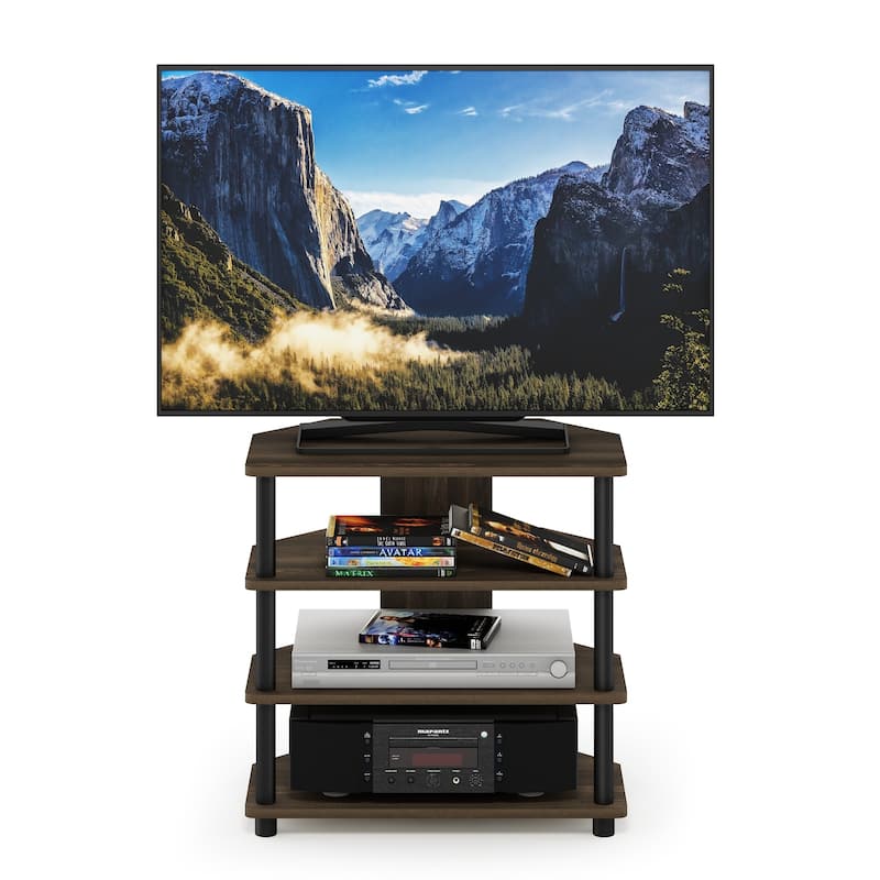Furinno Turn-N-Tube Easy Assembly 4-Tier Petite TV Stand
