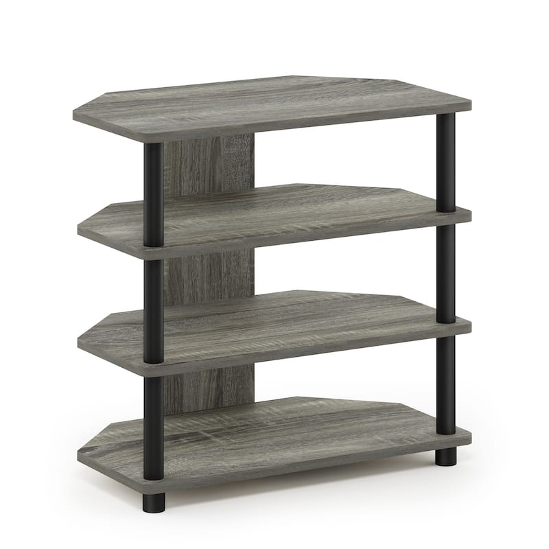 Furinno Turn-N-Tube Easy Assembly 4-Tier Petite TV Stand