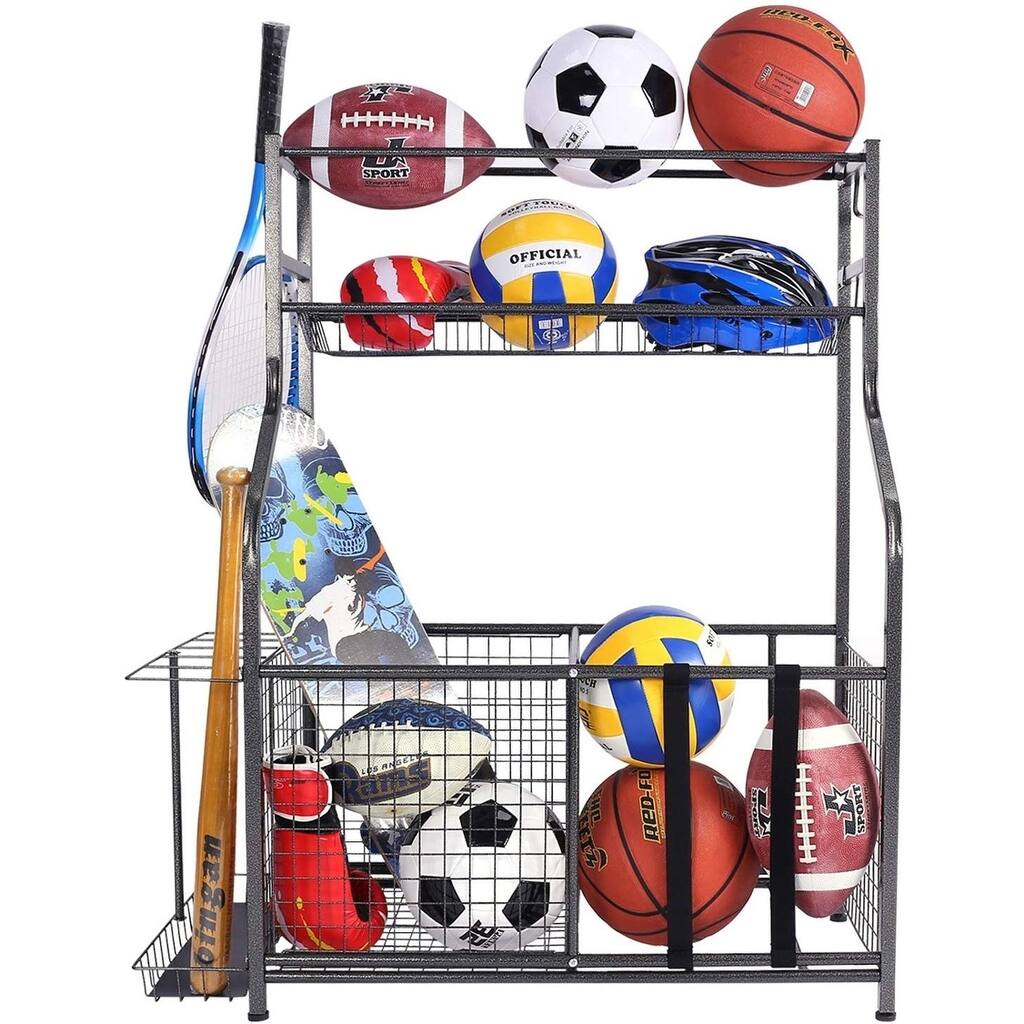 Sports Equipment Garage Organizer, Sport Balls Storage Organizer
