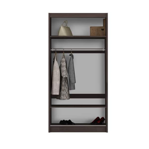 Hicksville Solid Wood 36 Inch Espresso Armoire Overstock 30992877