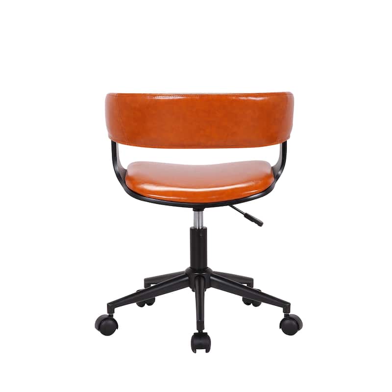 Porthos Home Adjustable Friso Swivel Office Chair, PU Leather
