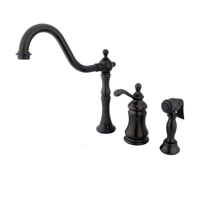 Shop Templeton Oil Rubbed Bronze Kitchen Faucet Overstock 3099419