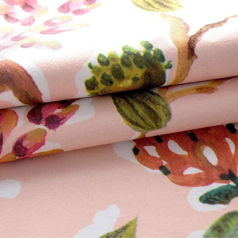 DriftAway Lauren Colorful Watercolor Tree Pattern Window Curtain Valance - 52'' width x 18'' length - 52'' width x 18'' length