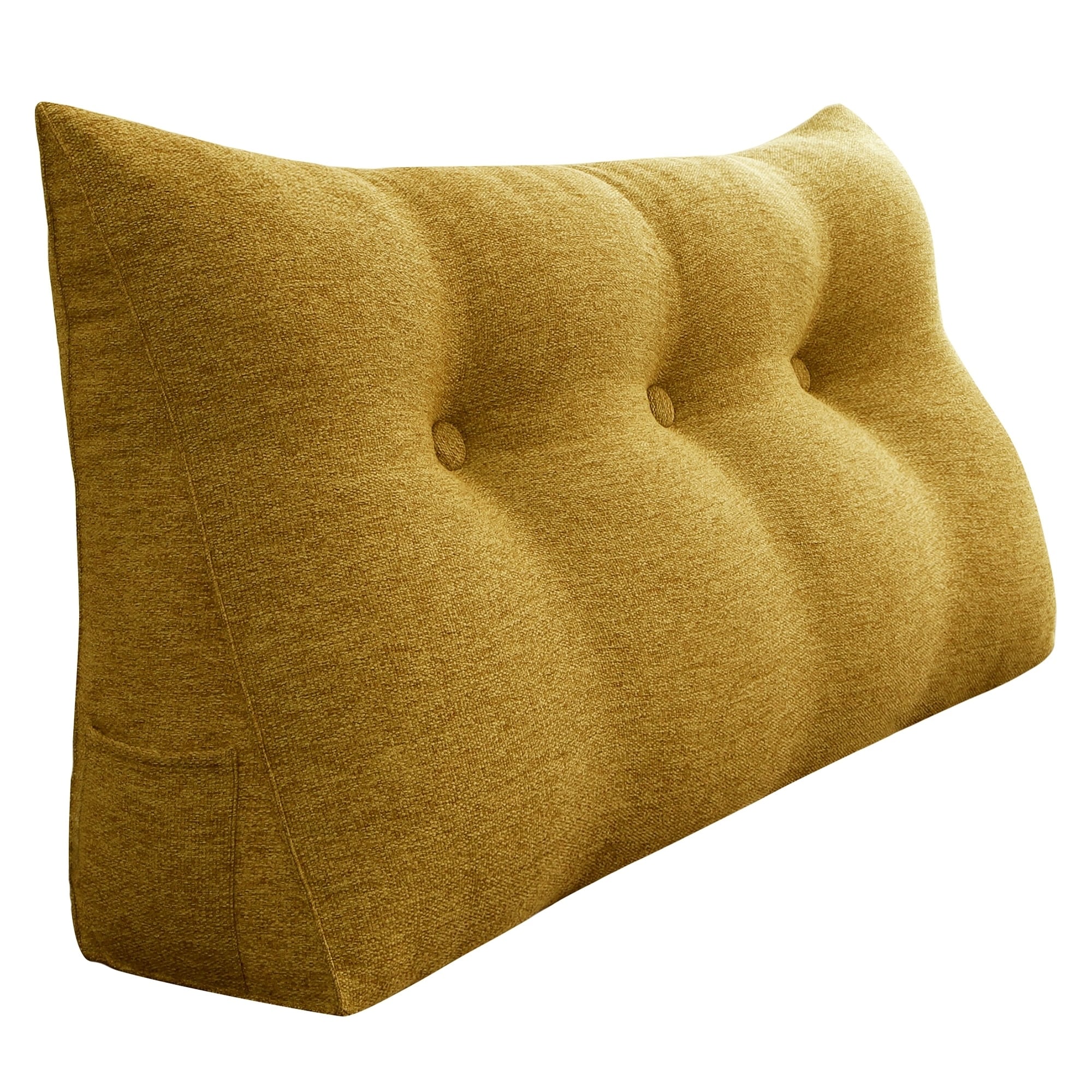yellow bolster cushion