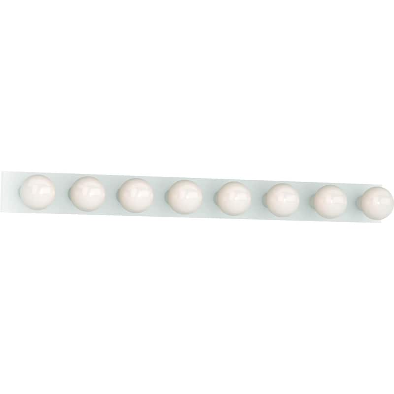 Volume Lighting 8-Light White Vanity