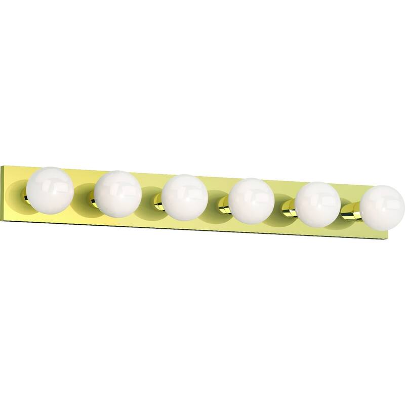 Volume Lighting 6-Light Polished Brass Vanity