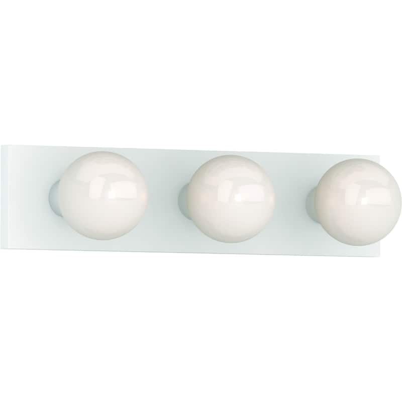 Volume Lighting 3-Light White Vanity
