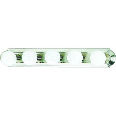 Volume Lighting 5-Light Brushed Nickel Vanity