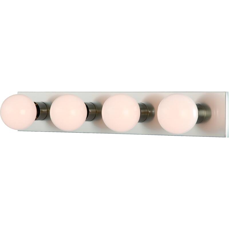 Volume Lighting 4-Light Brushed Nickel Vanity