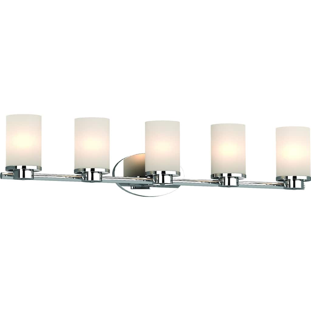 Volume Lighting Sharyn 5-Light Indoor Chrome Bathroom Vanity