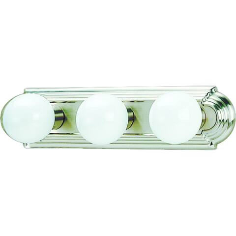 Volume Lighting 3-Light Brushed Nickel Vanity
