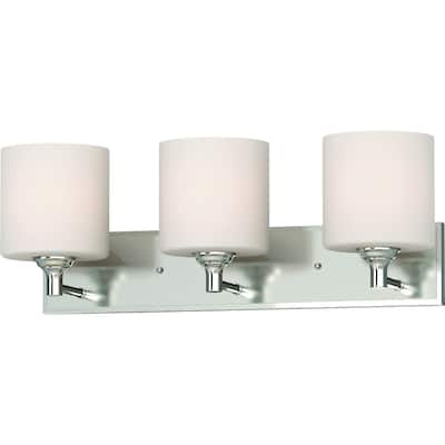 Volume Lighting Milena 3-Light Indoor Brushed Nickel Vanity